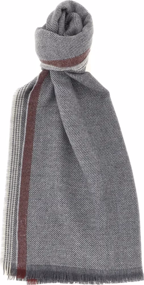 Gray Wool Scarf