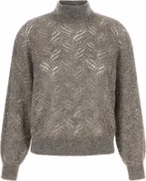 Gray Polyamide Cardigan 1