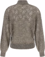 Gray Polyamide Cardigan 2