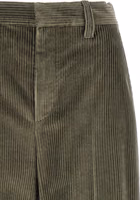 Bicolor Cotton Flared Pants 3