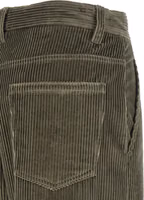 Bicolor Cotton Flared Pants 4