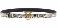 Gray Calfskin Thin Belt 1
