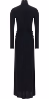 Blue Viscose Long Dress 2