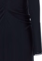 Blue Viscose Long Dress 4