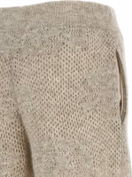 Beige Nylon Casual Pants 4