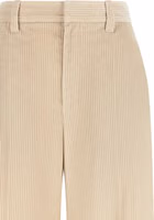 Beige Cotton Casual Pants 3