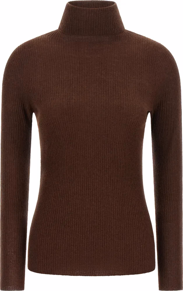 Brown Virgin Wool Cardigan