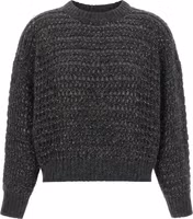 Gray Elastane Cardigan 1
