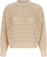 Beige Elastane Cardigan 1