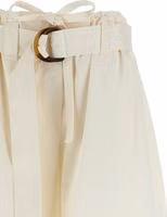 White Cotton Bermuda Shorts 3