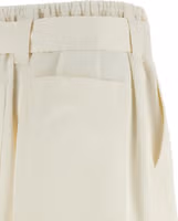 White Cotton Bermuda Shorts 4