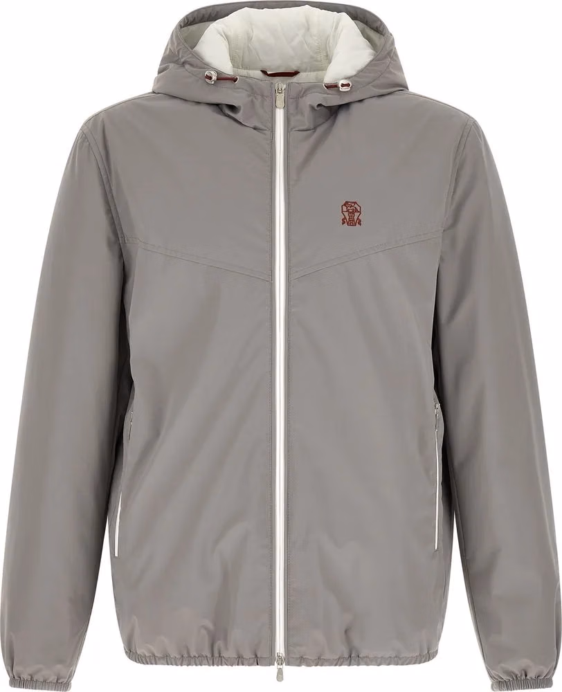 Gray Polyamide Shell Jacket