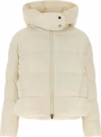 Beige Polyamide Full-Length Jacket 1