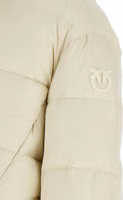 Beige Polyamide Full-Length Jacket 5