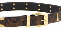 Gray Calfskin Regular Belt 3