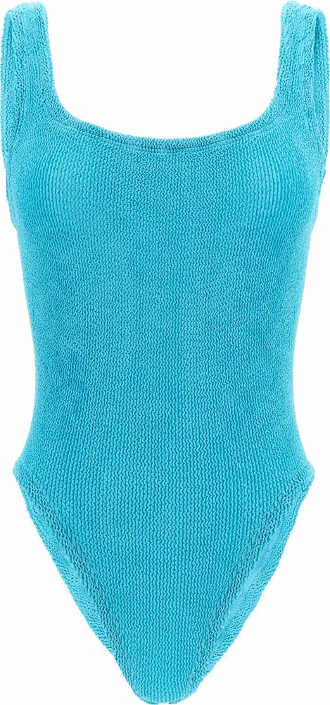 Blue Polyamide One-Piece Swimsuit