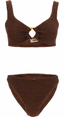 Brown Polyamide Bikini