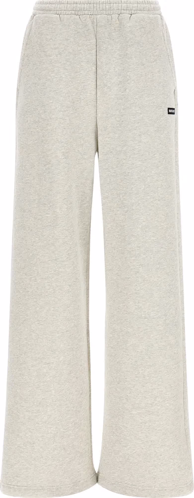 White Organic Cotton Casual Pants