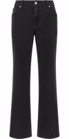 Black Cotton Flared Jeans 1