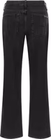 Black Cotton Flared Jeans 2