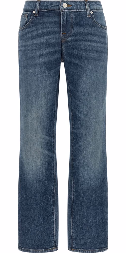 Blue Cotton Tapered Jeans