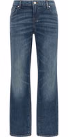 Blue Cotton Tapered Jeans 1