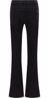 Black Cotton Bootcut Jeans 2