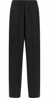 Black Virgin Wool Casual Pants 1