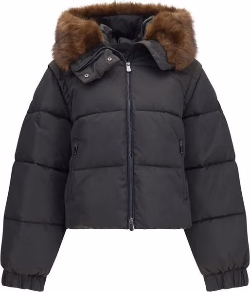 Brown Goose Down Full-Length Jacket