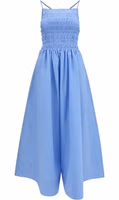Blue Cotton Casual Dress 1