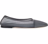 Gray Calf Leather Bos Taurus Ballet Flats 1