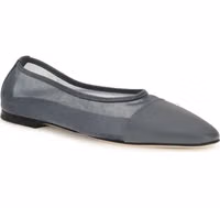 Gray Calf Leather Bos Taurus Ballet Flats 2