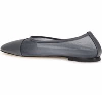 Gray Calf Leather Bos Taurus Ballet Flats 3