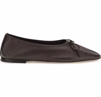 Brown Calf Leather Bos Taurus Ballet Flats 1