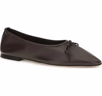 Brown Calf Leather Bos Taurus Ballet Flats 2