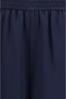 Blue Silk Casual Pants 3
