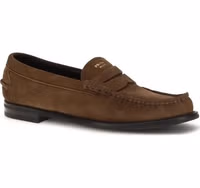 Brown Suede Leather Slip-On Loafers 2
