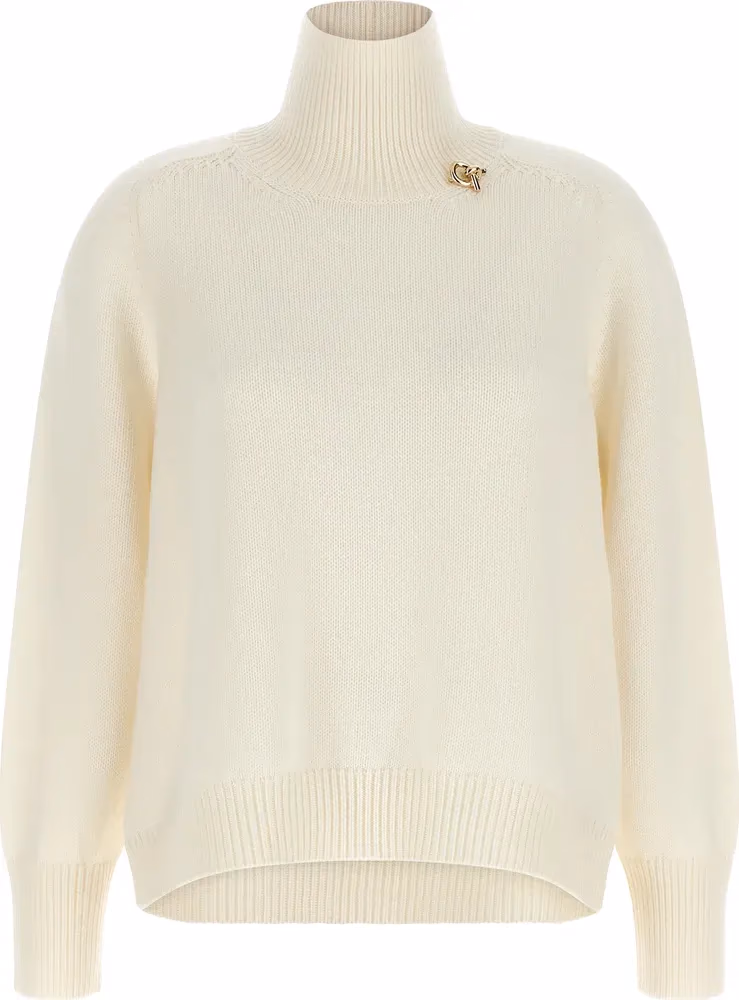 White Virgin Wool Cardigan