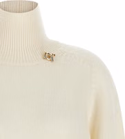 White Virgin Wool Cardigan 3