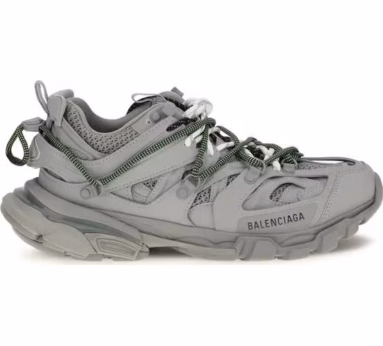 Gray Polyethylene Athletic Sneakers
