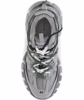 Gray Polyethylene Athletic Sneakers 4