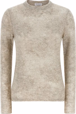Beige Nylon Cardigan