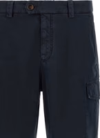 Blue Cotton Cargo Pants 3