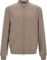 Gray Cashmere Bomber 1
