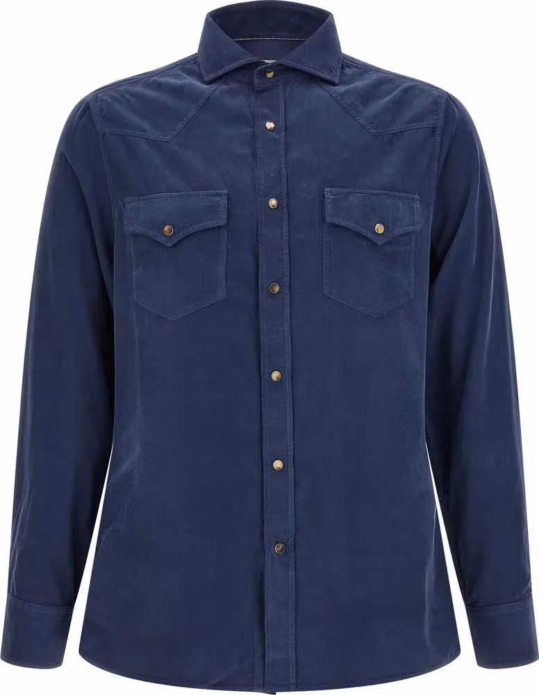 Blue Cotton Blouse