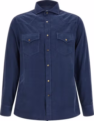Blue Cotton Blouse
