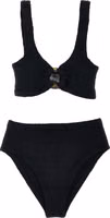 Black Nylon Bikini 1