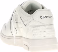 White Calfskin Low Top Sneakers 4