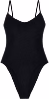 Black Polyamide One-Piece Swimsuit 1