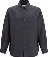 Gray Polyester Full-Length Jacket 1